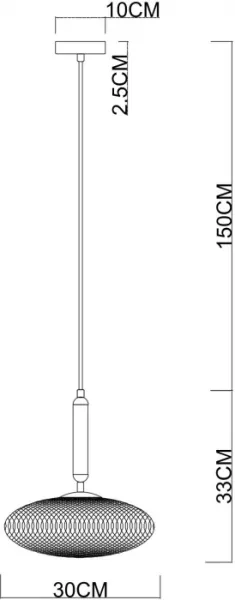 Подвесной светильник Okab 5005/17 SP-1 - фото схема