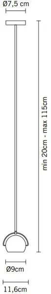 Хрустальный подвесной светильник Beluga D57 A11 03 - фото схема