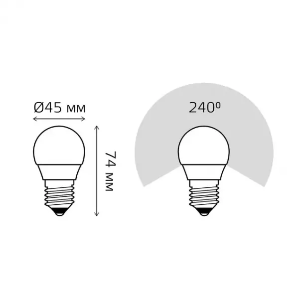 Лампочка светодиодная Elementary 53216 - фото схема