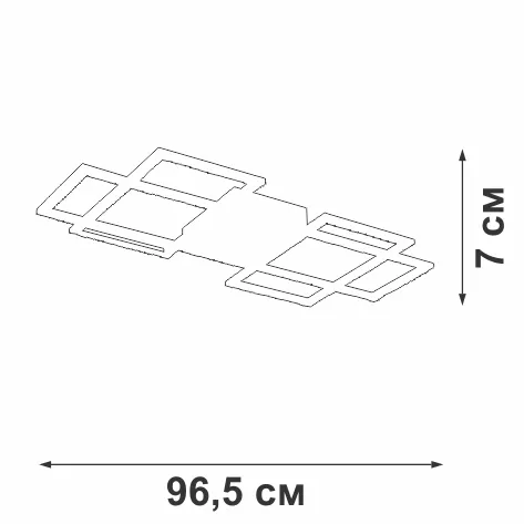 Потолочный светильник  V4684-0/3PL - фото схема