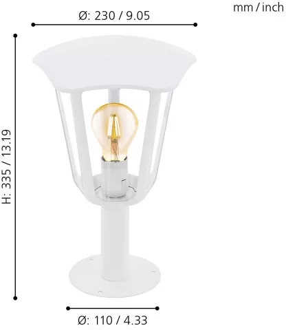 Наземный фонарь Monreale 98117 - фото схема