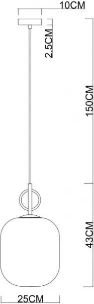 Подвесной светильник Botein 5014/18 SP-1 - фото схема