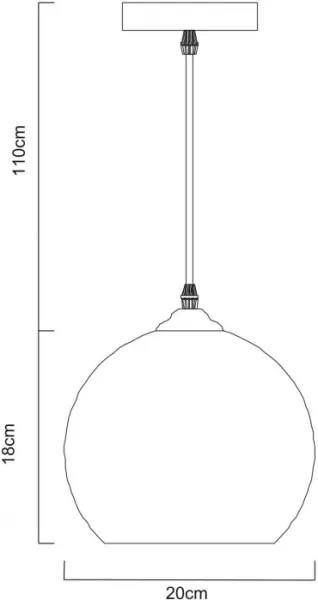 Подвесной светильник Splendido A4285SP-1SM - фото схема