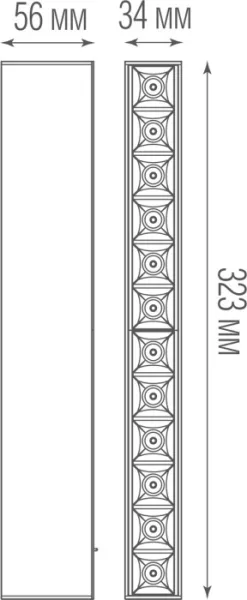 Трековый светильник Eye DL18781WW24BM - фото схема