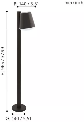Наземный светильник Caldiero-c 97483 - фото схема