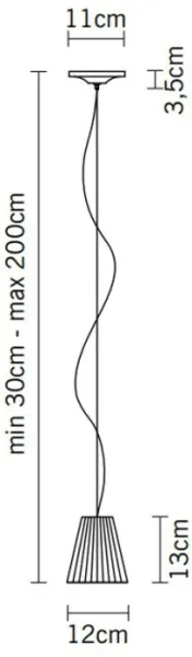 Подвесной светильник Flow D87 A01 01 - фото схема