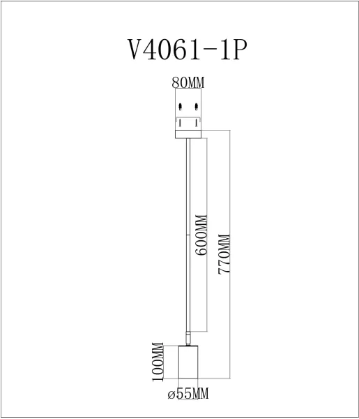 Спот Section V4061-1P - фото схема