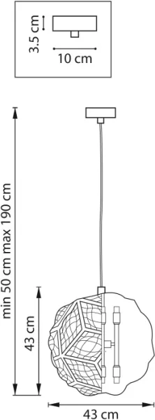 Подвесной светильник Fermo 724362 - фото схема