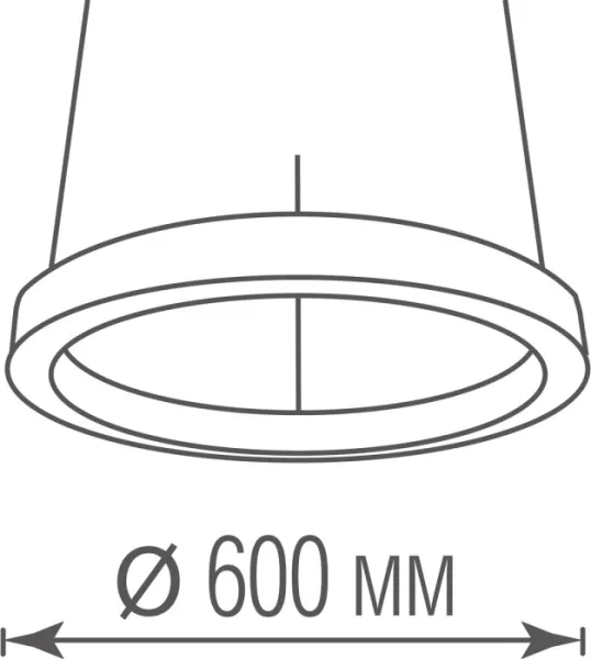 Подвесной светильник Aura DL600S54WW Black - фото схема