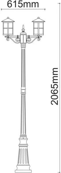 Наземный фонарь Телаур 806041202 - фото схема