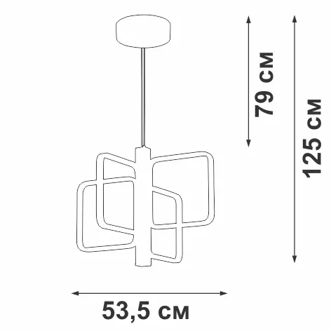 Подвесной светильник  V3968-1/4S - фото схема