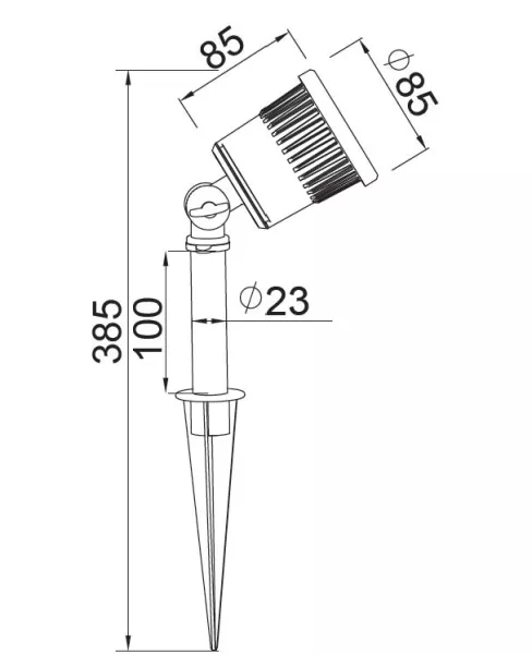 Грунтовый светильник  W8091 - фото схема