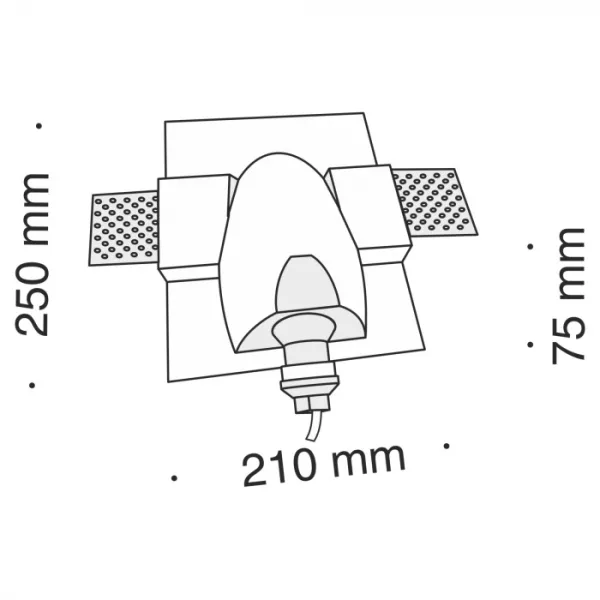 Точечный светильник Gyps Modern DL011-1-01W - фото схема