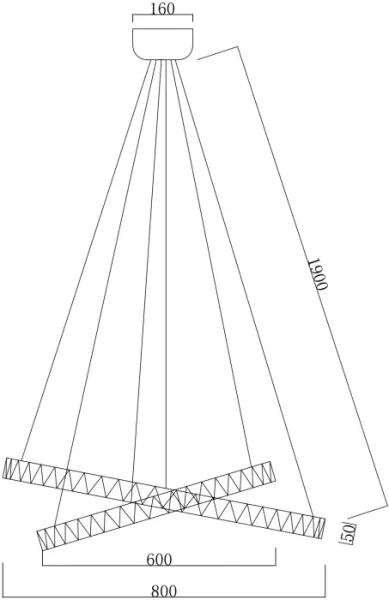 Подвесной светильник Galassia 1030/17 SP-144 - фото схема