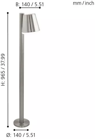 Наземный светильник Caldiero-c 97485 - фото схема