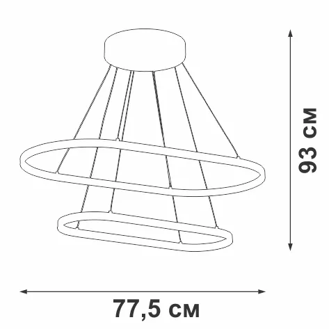 Подвесной светильник  V4678-0/2S - фото схема