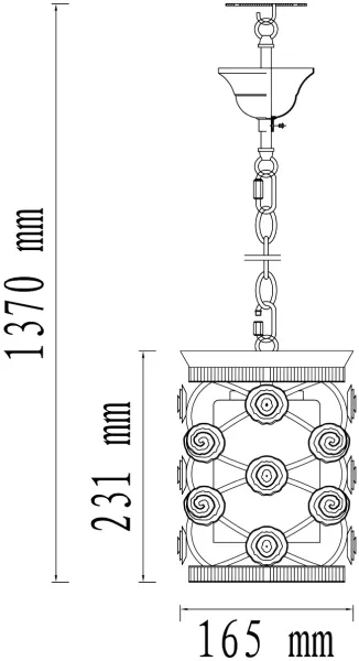Подвесной светильник Айвенго 382016401 - фото схема