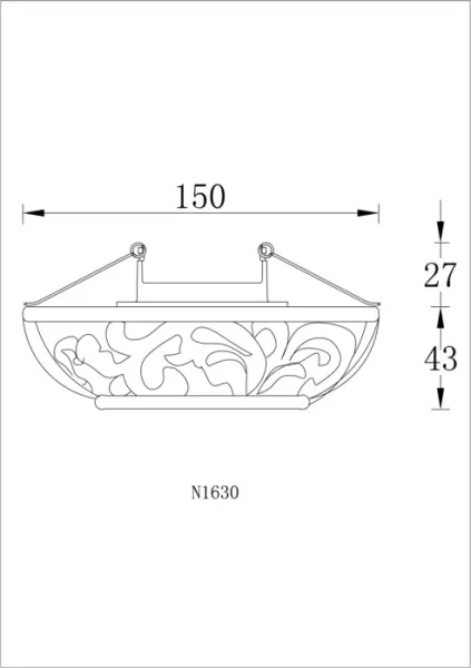 Встраиваемый светильник Donolux N1630-White+silver - фото схема