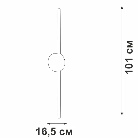 Настенный светильник  V3039-0/1A - фото схема