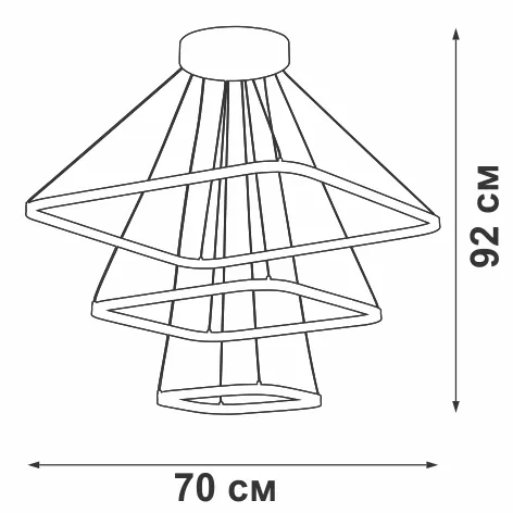 Подвесной светильник  V04617-13/3S - фото схема