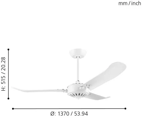 Потолочный вентилятор Hoi An 35027 - фото схема