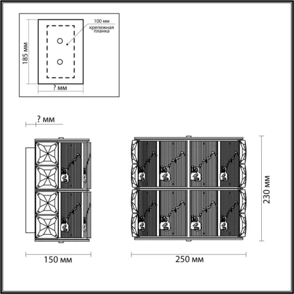 Бра Fiesta 5070/2W - фото схема