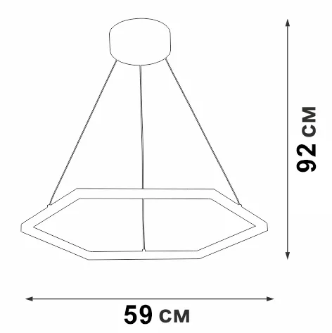 Подвесной светильник  V04605-13/1S - фото схема