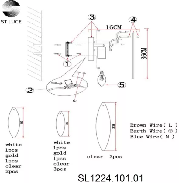 Бра Lastra SL1224.101.02 - фото схема