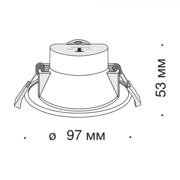 Точечный светильник Stockton DL015-6-L7W - фото схема