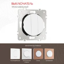 Выключатель am-202 202.30-3.white купить в Москве