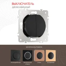 Выключатель am-202 202.30-2.black купить в Москве