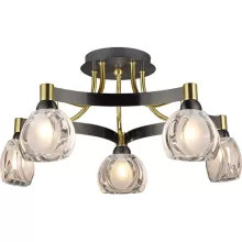 Потолочная люстра N-Light Madison 09 1805 0313 05 gold + dark chrome купить в Москве