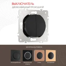 Выключатель am-202 202.32-2.black купить в Москве