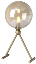 Интерьерная настольная лампа светодиодная LG1 GOLD/COGNAC Crystal Lux Francisca купить в Москве
