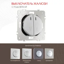 Выключатель am-202 202.39-2.silver купить в Москве
