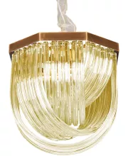 Подвесная люстра Murano Glass A001-400 L4 brass/amber купить в Москве