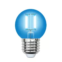 Uniel LED-G45-5W/BLUE/E27 GLA02BL картон Лампочка светодиодная 