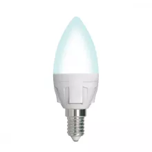 Uniel LED-C37 7W/4000K/E14/FR/DIM PLP01WH картон Лампочка светодиодная 