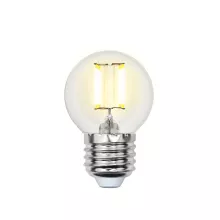 Uniel LED-G45-6W/NW/E27/CL PLS02WH картон Лампочка светодиодная 