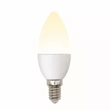 Uniel LED-C37-6W/WW/E14/FR/MB PLM11WH картон Лампочка светодиодная 