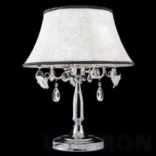 Настольная лампа 3145/3T хром/прозрачный Eurosvet 3145 хрусталь Strotskis купить в Москве