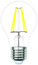 Volpe LED-A60-6W/3000K/E27/CL/SLF Лампочка светодиодная филаментная 