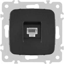 Розетка am-205 205.45-1.black купить в Москве
