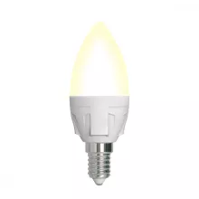 Uniel LED-C37 7W/3000K/E14/FR/DIM PLP01WH картон Лампочка светодиодная 