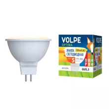 Лампочка светодиодная LED-JCDR-5W/WW/GU5.3/O картон Volpe купить в Москве