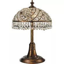 Хрустальная настольная лампа 650-02-49 spanish bronze купить в Москве