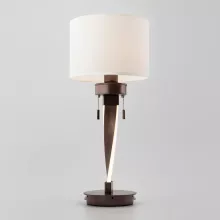 Интерьерная настольная лампа Titan 991 белый / коричневый купить в Москве