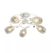 Потолочная люстра IDLamp Julia 874/5PF-Whitepatina купить в Москве