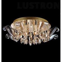 Потолочный светильник с пультом 311/20 Linsey золото/тонированный Eurosvet 311 хрусталь LED купить в Москве