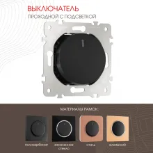 Выключатель am-202 202.33-1.black купить в Москве